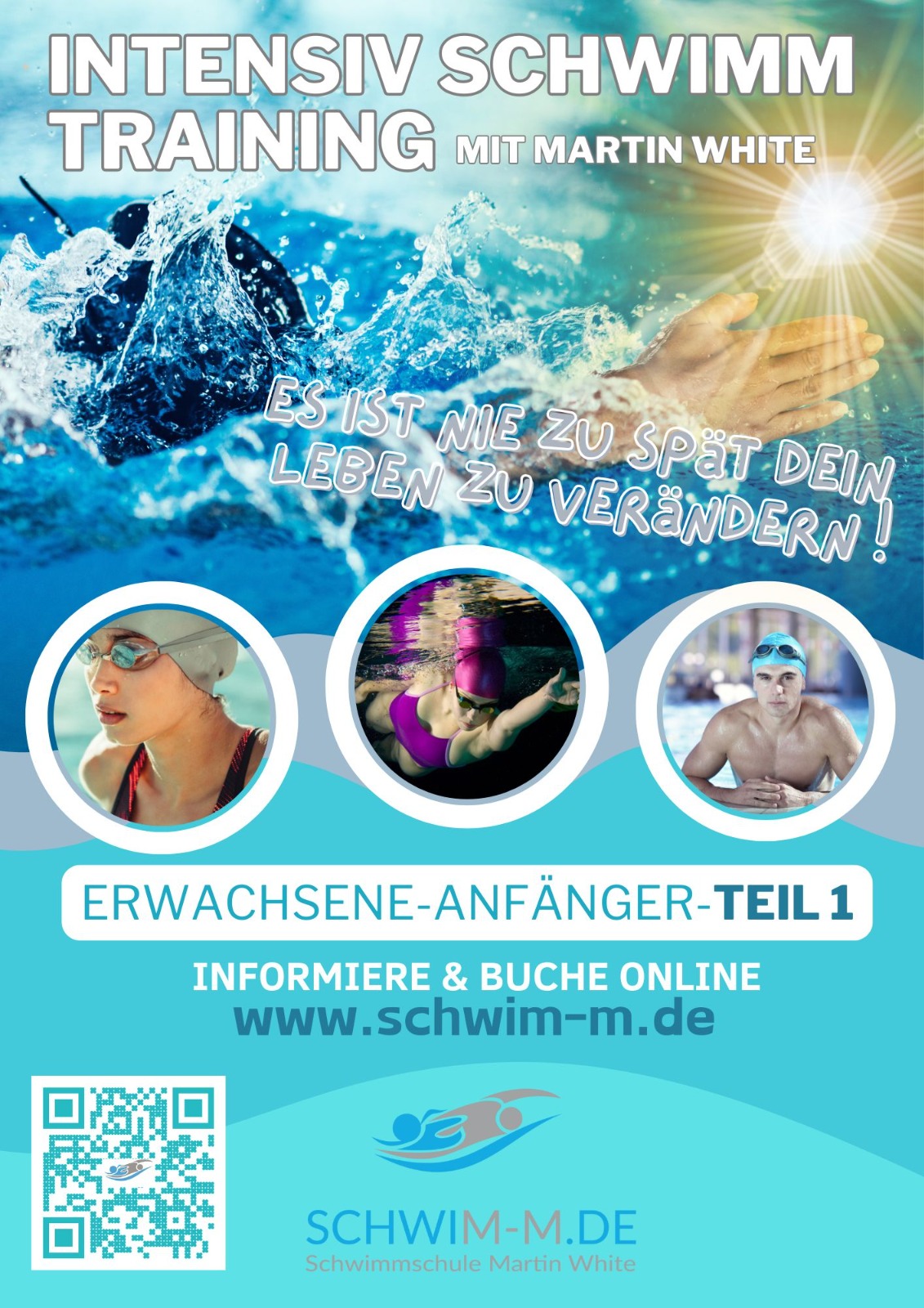 Intensiv Schwimmwoche Training für Erwachsene Anfänger